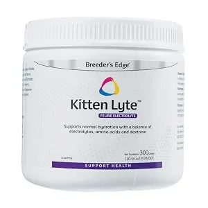 Breeder's Edge Kitten Lyte - Feline Electrolyte Supplement for Cats and Kittens - 300 gm - kitten electrolytes