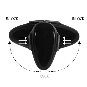 EUDEMON 1 Pack Oven Door Lock(Black) & 6 Pack Stove Knob Cover(Clear) Bundle - 3401