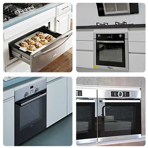 EUDEMON 1 Pack Oven Door Lock(Black) & 6 Pack Stove Knob Cover(Clear) Bundle - 9322-3
