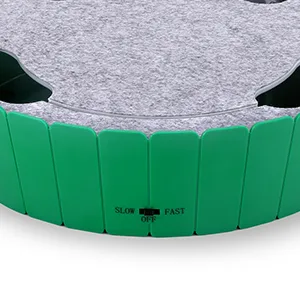 Pawaboo Cat Toy with Running Mouse, Electric Interactive Motion Cat Toy Automatic Rotating Teaser Pop and Play Hide and Seek Hunt Toy for Pet Cat Kitten Play Fun Excercise Green - product information 8