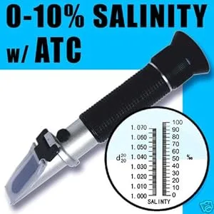Ade Advanced Optics Dual Scale 1.0 to 1.070 S.G. Salinity Refractometer for Aquarium & Seawater - product information 6