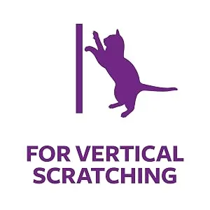 SmartyKat Scratch Up Hanging Corrugated Cat Scratchers for Cats & Kittens, Stimulating, Promotes Healthy Nail Growth Scratch Up (Catnip Infused) Single Pack - SK Vertical scratching