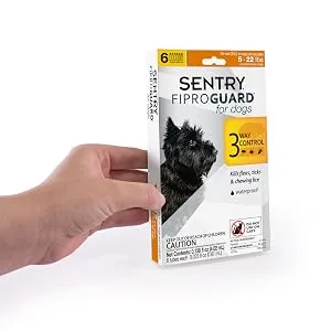 Sentry FiproGuard Topical Flea and Tick for Dogs Up to 22-Pound 6-Month - Sentry