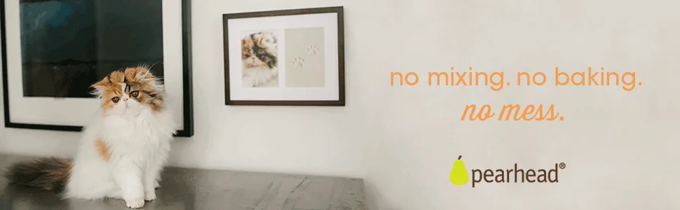 Pearhead Pet DIY Pawprints Wall Frame Kit for Dogs or Cats Espresso - footer image