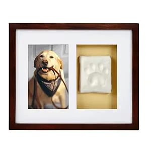 Pearhead Pet DIY Pawprints Wall Frame Kit for Dogs or Cats Espresso - product information 2