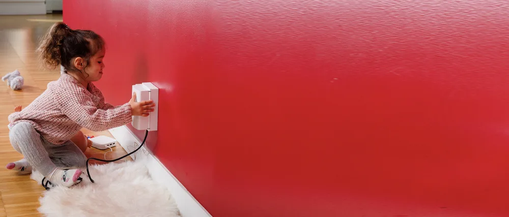 Baby Safety Outlet Cover BOX (2 Pack) Double Lock for Much Better Toddler Proofing, Easier Operation, Simple 3 Step Install with Included Screws. Provides Extra Space Inside for Plugs (2 Pack, White) 2 White - outlet cover box