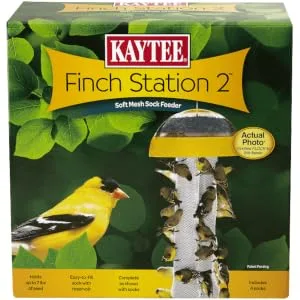 Kaytee 1000619632 Finch Station 2 Soft Mesh Sock Feeder, 4, Yellow - product information 1