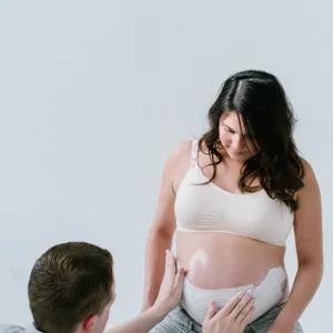 Kate & Milo Belly Casting Kit, Gender-Neutral Pregnancy Keepsake for Expecting Mothers, Baby Nursery Dcor, Mothers Day Keepsake, White - kate & milo belly casting kit