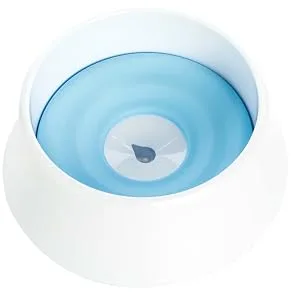 PawsMark Anti-Splash Dripless Drinking Water Slow Feeder Dispenser Car Bowl for Pets, White (QI003724) - Dust- Free-