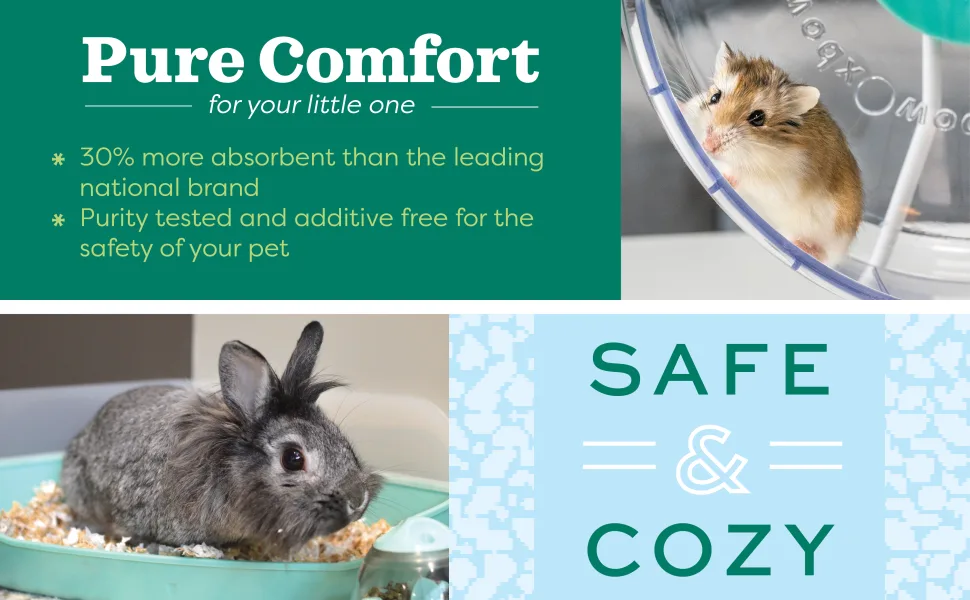 Oxbow Pure Comfort Small Animal Bedding - Odor & Moisture Absorbent, Dust-Free Bedding for Small Animals White 36 Liter - image
