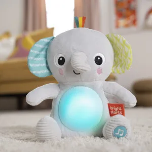 Bright Starts HugaBye Baby Musical Light Up Soft Toy Newborn+, Elephant - unspecified