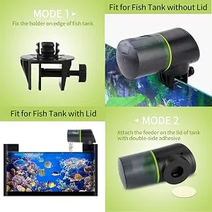 Ycozy Automatic Fish Feeder Rechargeable with USB Cable Moisture-Proof Intelligent Electric Fish/Turtle Feeder for Aquarium & Fish Tank Intelligent Timer Fish Food Dispenser | Navi-EVS - product information 5
