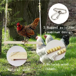 3 Packs Chicken Toys for Coop, Including Chicken Swing, Xylophone, Vegetable Hanging Feeder for Hens, for Chicken Medium Large Bird Parrot Training New - chicken coop accessories