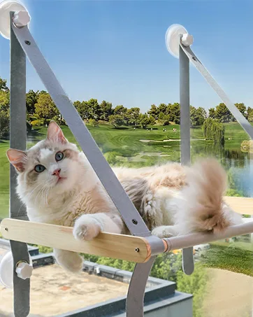 Cat Window Perch,Cat Hammock Window Seat,Collapsible Cat Perch Bed,Cat Hammock for Window Load 40lbs,Large Cat Hammocks Bed for Indoor - Cat Hammock Window