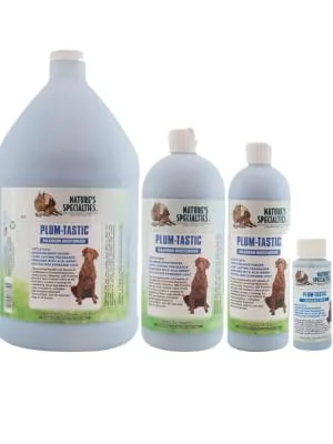 Nature's Specialties Plum-Tastic Maxiumum Moisurizer Conditioner for Dogs Cats, Non-Toxic Biodegradeable. 16oz - Natures Specialties Plum-Tastic Conditioner Concentrate
