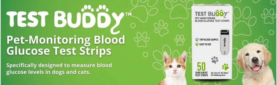 Test Buddy Pet-Monitoring Blood Glucose Test Strips for Dogs and Cats- 50 ct. - product information 4