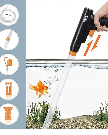 hygger 24/7 Mode Submersible Aquarium LED Light, Full Spectrum Hidden Fish Tank Light with 3 Rows Beads 7 Colors Auto On Off Sunrise-Daylight-Moonlight, Adjustable Timer Brightness 8W 11.8in 8W - hygger