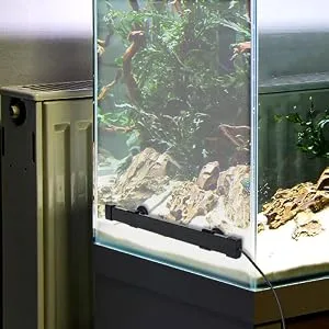 hygger 24/7 Mode Submersible Aquarium LED Light, Full Spectrum Hidden Fish Tank Light with 3 Rows Beads 7 Colors Auto On Off Sunrise-Daylight-Moonlight, Adjustable Timer Brightness 8W 11.8in 8W - Submersible Aquarium Light