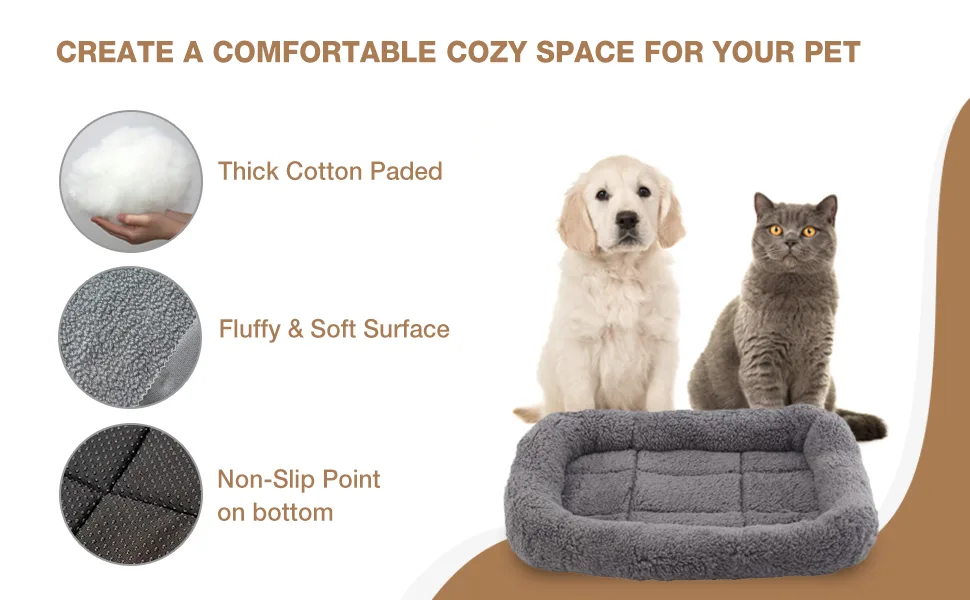 lesypet Cat Bed, Cat Mat Small Pet Bed Dog Crate Mat Washable Mat - CAT BED
