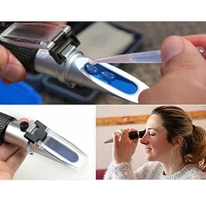 Professional Automatic Temperature Compensation Salinity Refractometer for Aquariums, Marine Monitoring, Saltwater Testing.Dual Sacle: 0-100ppt & 1.000-1.070 Specific Gravity - product information 8