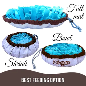 TOMAHAUK Snuffle Mat for Dogs  Interactive Feed Game/Dog Puzzle Toy That Helps with Stress Relief, Foraging Skills, Brain Stimulation and Boredom Blue - snuffle mat
