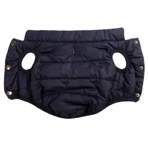 JoyDaog Fleece Lined Warm Dog Jacket for Puppy Winter Cold Weather,Soft Windproof Small Dog Coat Medium (Pack of 1) Blue - medium doggie vest blue