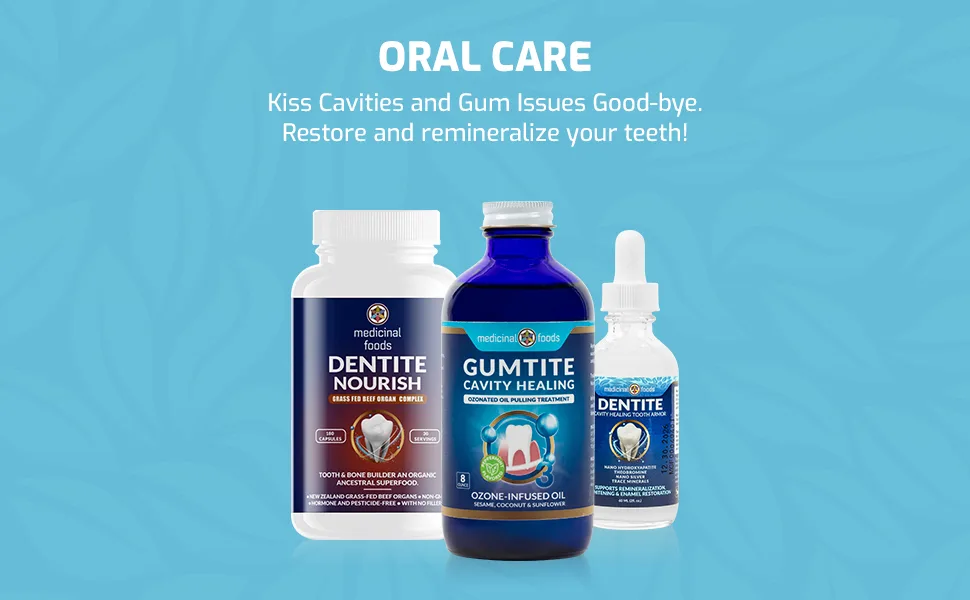 Medicinal Foods Original Dentite Cavity Healing Tooth Armor Liquid Clinically Strengthen Enamel with Remineralization Drops Hydroxyapatite - 2 Oz - Medicinal Foods