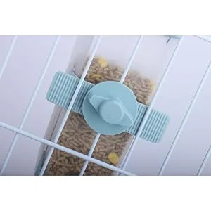 RUBYHOME Pets Food Hanging Bowl for Crates & Cages Hanging Pet Cage Feeder for Small Animals Cats Puppies Ferrets Rabbit Automatic Feeder - Rabbit Automatic Feeder