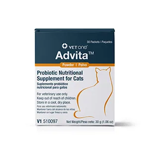 VetOne Advita Powder Probiotic Nutritional Supplement for Cats 1 Pack, 30 Packets - Product