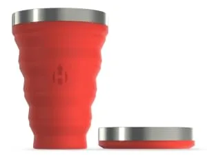 HYDAWAY Collapsible Bowl | Portable, Packable Dish for Camping, Hiking, Backpacking, Campervans, Travel, Kids and Pets | 1-Quart Capacity (Fern Green) - HYDAWAY Collapsible Pint | 16 fluid ounces