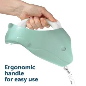 Bath Rinser Cup - Tear-Free Baby Washer - Jool Baby (Aqua) - Ergonomic Handle