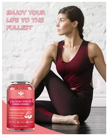 WOGORGT Magnesium Glycinate Gummies 400mg - Raspberry - 60 Gummies - product information 4