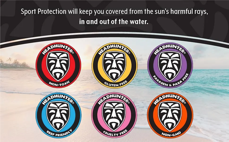 Headhunter Sunscreen Face Stick - Pack of 3 - 0.48 Oz. - sport protection