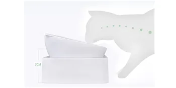 Marchul Gravity Water and Food Bowls Cat, Cat Dog Tilted Water and Food Bowl Set - Protective cervical vertebra bowl