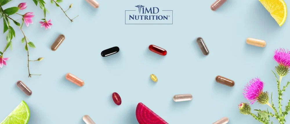 1MD Nutrition GutMD L-Glutamine and Prebiotic - Pack of 2 - 90 Capsules - Brand Story Module
