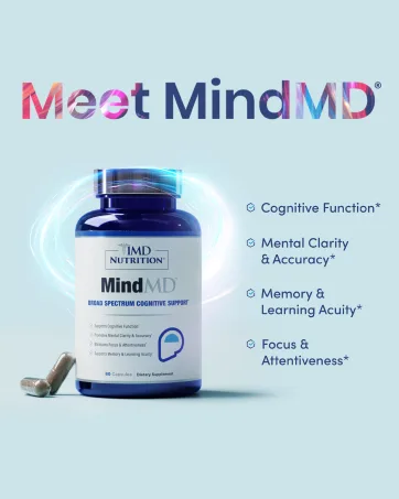 1MD Nutrition GutMD L-Glutamine and Prebiotic - Pack of 2 - 90 Capsules - mind cognitive memory