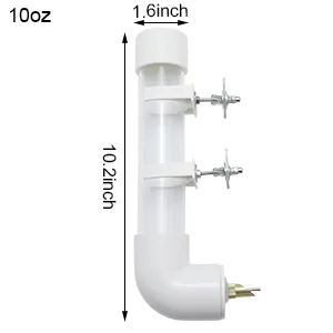 Bird Drinker Waterer Parrot Automatic Drinking Device for Parakeet Cockatiel Conure Lovebird African Grey Macaw Amazon Medium - Bird Water Dispenser