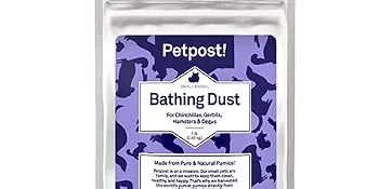 Petpost | Chinchilla Bath Dust for Small Animals - Natural, Pure Cleansing Pumice Sand for Cleaning Degus, Hamsters, & Gerbil 2.5 lb. - small animal bathing dust for chinchillas gerbils hamster