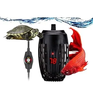 Aquarium Heater 100W 200W Fish Tank Submersible Heater Turtle Heat Rod with Temperature Display External Temperature Controller for Betta Frogs Newts Turtles 200W with LED Display - product information 2