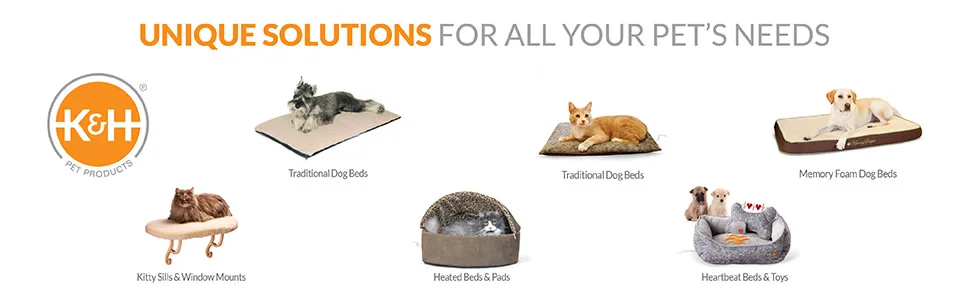 K&H Pet Products Heated Pet Bed Warmer Waterproof Pet Heating Pad Gray Small (8.5 x 9 in) - unspecified