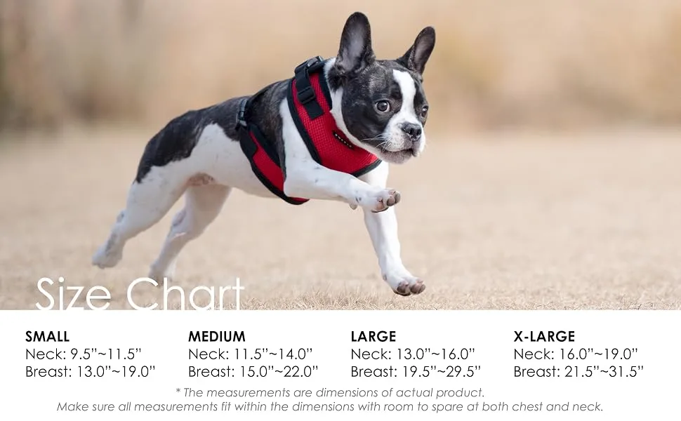 Puppia RiteFit Harness Medium Red - product information 3