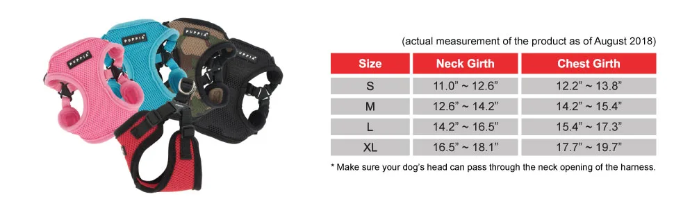 Puppia Soft Harness C Medium SKY BLUE - hc1533_3