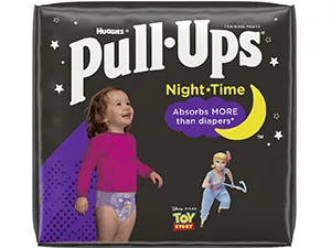 Pull-Ups Girls' Potty Training Pants, Size 5, 3T-4T, 20 Ct 3T-4T (20 Count) - Pull-Ups Night time