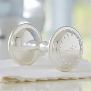 Mud Pie Baby Classic Keepsakes Silver-Plate Rattle - product information 2