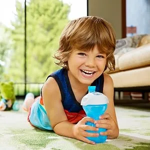 Munchkin Miracle 360 Trainer Cup, Green/Blue, 7 Oz, 2-pack Blue/Green - sippy