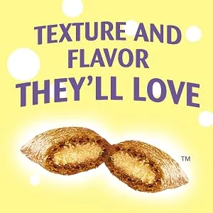 TEMPTATIONS Classic Crunchy and Soft Cat Treats, 16 oz. Tub 1 Count (Pack of 4) brown - temp