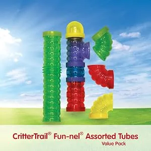 Kaytee CritterTrail Fun-nels Value Pack #4 Large - crittertrail tubes, hamster tubes, small animal accessories, hamster tube, crittertrail