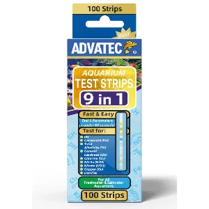 Ammonia Aquarium Test Strips - for Fresh/Salt Water Aquariums, Lab Grade, for Professional Or Home Use - Fast & Accurate Results! (100 Count) - 9 in 1