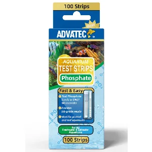 Ammonia Aquarium Test Strips - for Fresh/Salt Water Aquariums, Lab Grade, for Professional Or Home Use - Fast & Accurate Results! (100 Count) - phosphate
