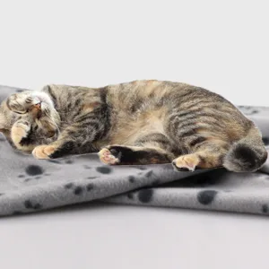 Comsmart Warm Paw Print Blanket/Bed Cover for Dogs and Cats Multi-colored 6 Pack of 24x28 Inches - pet blankets